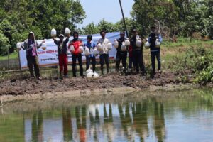 Tebar 10 Ribu Ikan di Tambak Pemberdayaan BMH